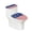 American Flag Star Design, variant on HELLHERO Polyester Toilet Seat Lid Cover Set Toilet Seat Cover Replacement Fits All Toilet Shapes Elastic Edge Soft Washable and Reusable Elastic Bottom for U-Shaped, Fun Icons Print