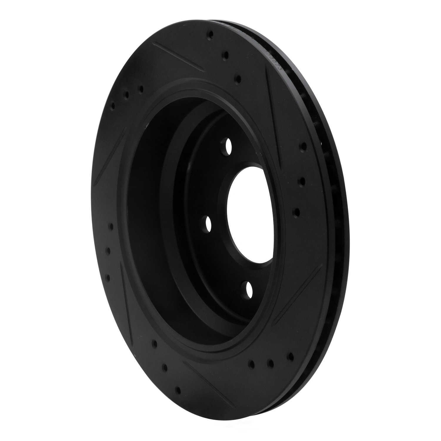 Dynamic Friction Company 633-31044L DFC Brake Rotor - Drilled And Slotted - Black