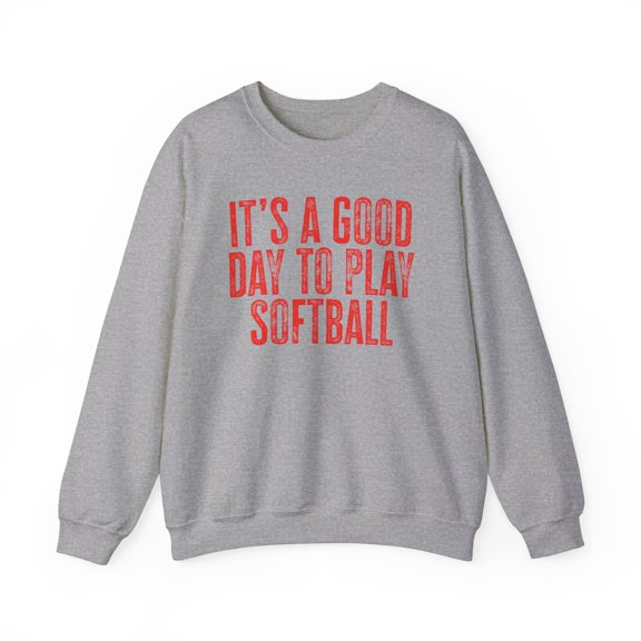 Softball Sweatshirt Gifts Crew Neck Shirt Long Sleeve Unisex