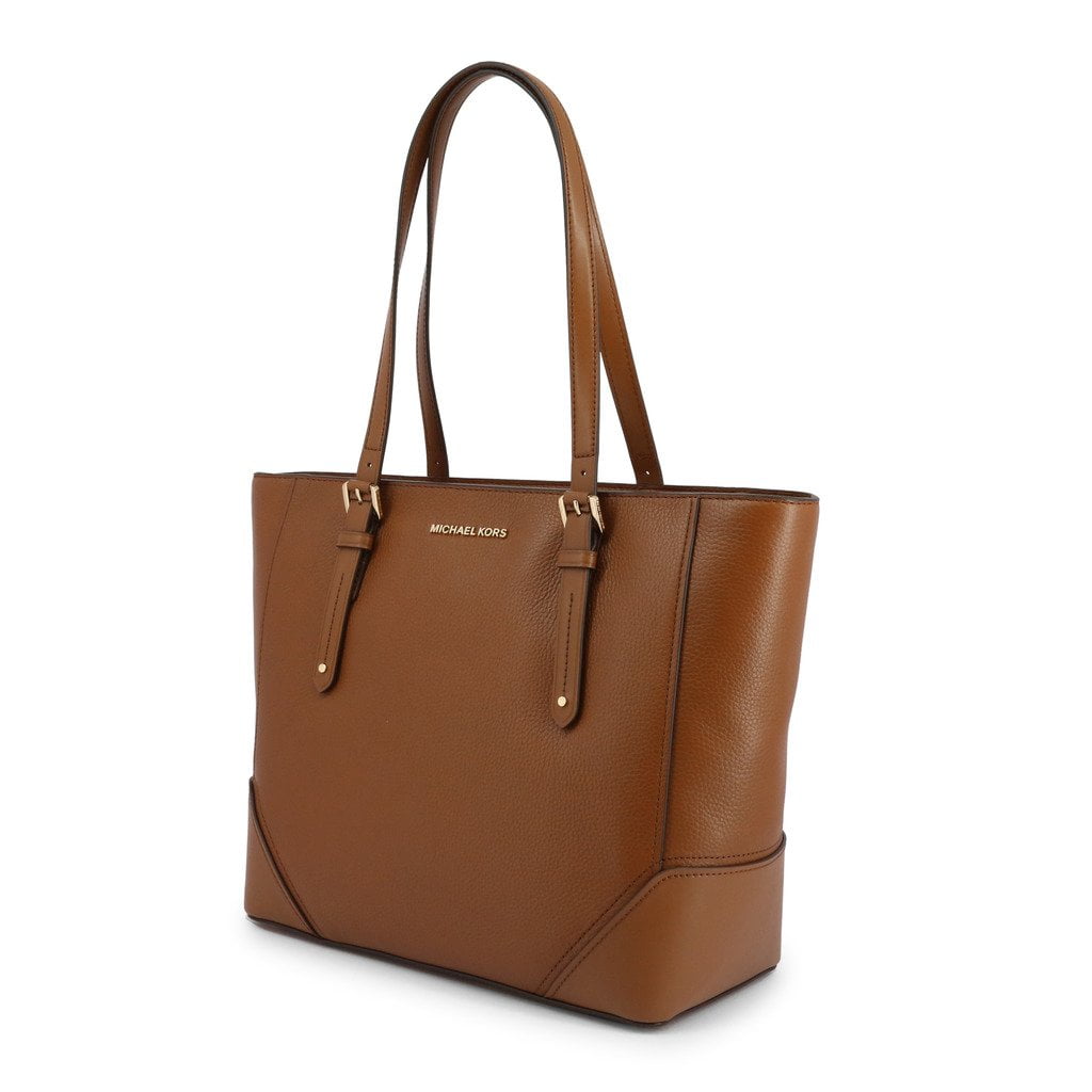 Michael Kors Aria Large Brown Leather Tote 
