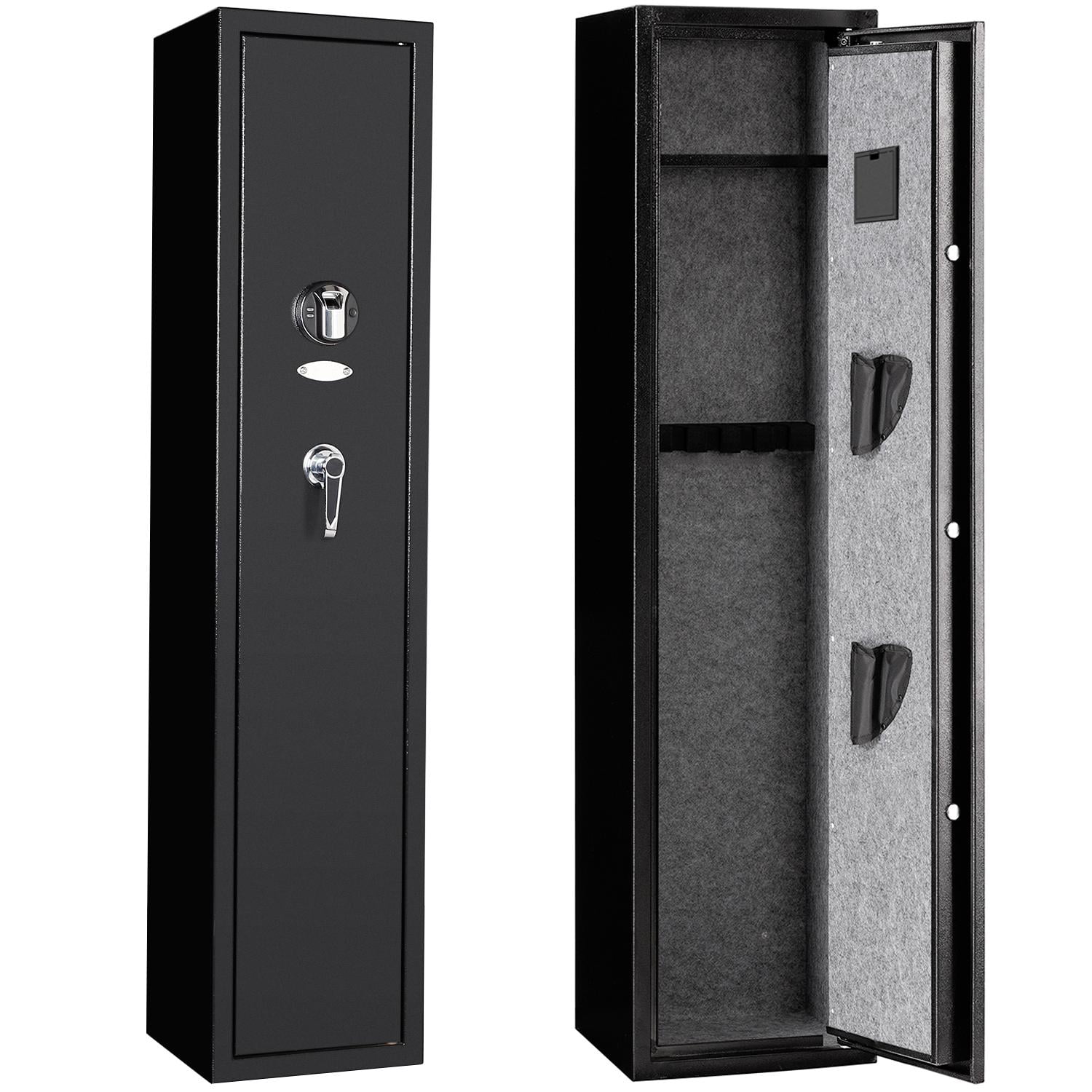 Gun Safe Security Cabinet Firearm Shotgun 8 Rifles Storage Steel Locker Shelf 