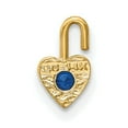 thumbnail image 4 of 14K Yellow Gold September Birthstone Heart Charm, 4 of 4