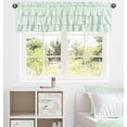 thumbnail image 2 of Sweet Jojo Designs Mint Green Window Treatment Valance - Solid Color Shabby Chic for Boho Watercolor Butterfly Floral Collection Tiered Ruffles Ruffled, 2 of 6
