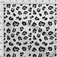 thumbnail image 3 of oneOone Cotton Silk Black Fabric Leopard Animal Skin Sewing Craft Projects Fabric Prints By Yard 42 Inches, 3 of 4