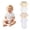 Beige, variant on Ruyang 5 Piece Short Sleeved Bodysuit Set for Baby Girls Cotton Crewneck Romper Toddler Infant Lightweight Crawling Suit
