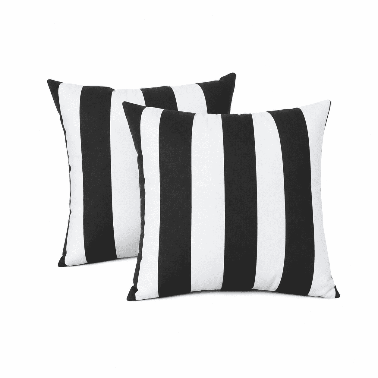 2 Pack Outdoor Throw Pillows, Waterproof & Fade-Resistant Patio Cushions, 18x18 Inch Decorative Outdoor Pillows for Garden, Porch, Balcony & Poolside Furniture