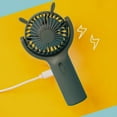 thumbnail image 6 of MERILER Mini Portable Fan - Silent & Powerful Handheld Fan with Cute Design, 3-Speed Small Desk Fan with Base Lightweight Makeup USB Rechargeable Fan, 6 of 6
