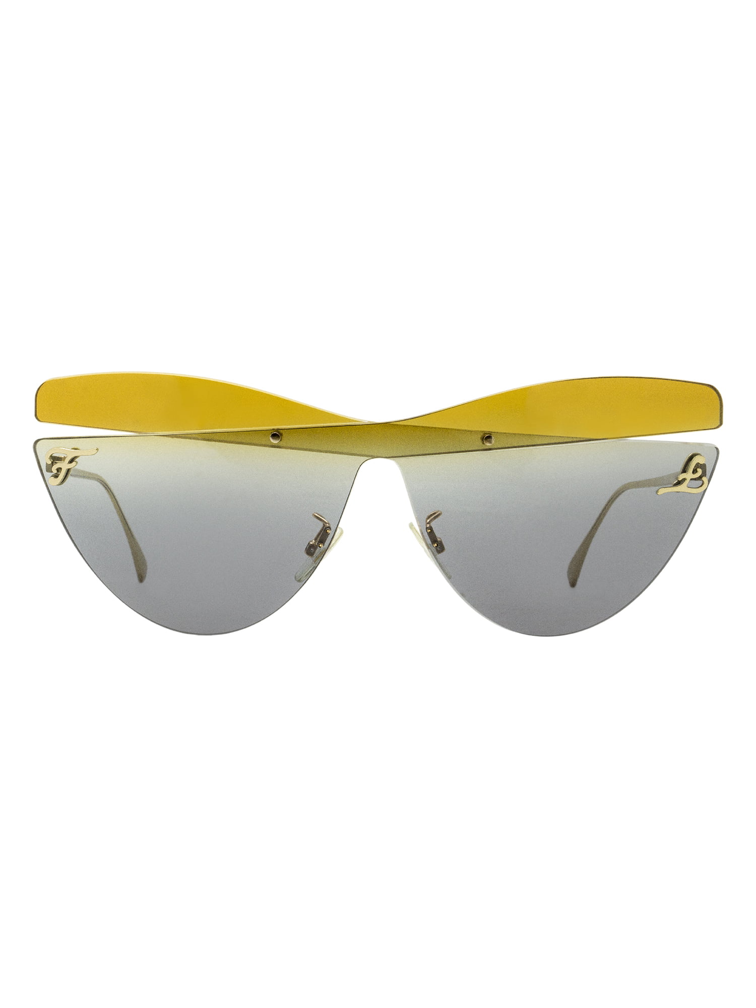 Fendi Dark Grey Gradient Ladies Sunglasses FF 0400/S XYO 99 