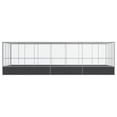 thumbnail image 3 of vidaXL Aviary with Extension Silver 285.4"x120.9"x83.5" Steel, 3 of 8