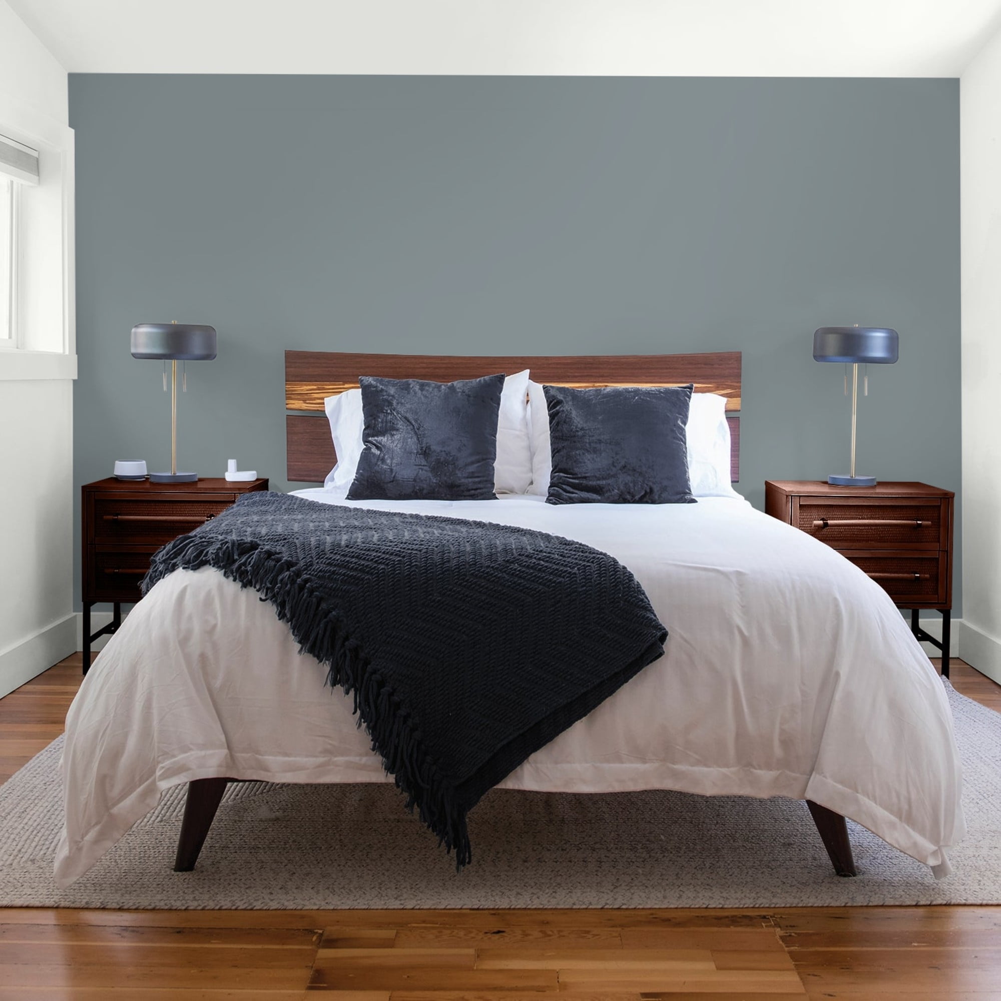 Glidden Interior Paint Color Sample Garrison Gray Satin, 8 oz