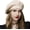 Beige, variant on Women Beret Hat French Wool Beret Beanie Cap Classic Solid Color Autumn Winter Hats