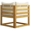 thumbnail image 6 of vidaXL Sectional Sofa Cream White Solid Acacia wood, 100% polyester fabric, 6 of 6