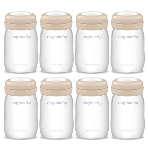 Biberón Maymom, cuello ancho, almacenamiento de leche materna, paquete de 160 ml