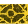 thumbnail image 1 of Ahgly Company Indoor Rectangle Abstract Yellow Modern Area Rugs, 2' x 5', 1 of 4