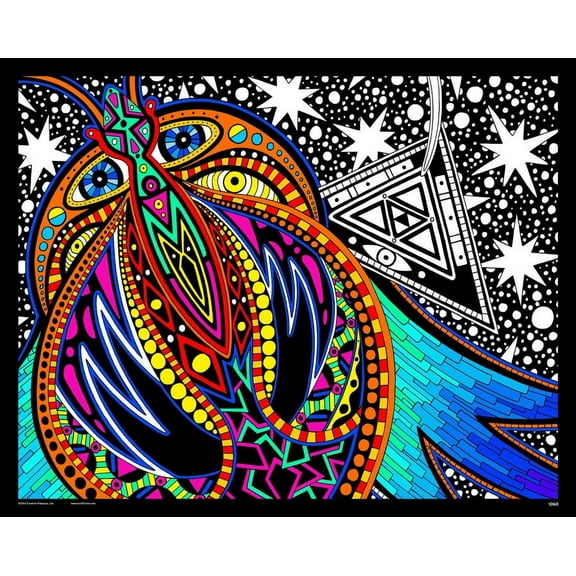 Spirit in the Sky - Fuzzy Velvet Coloring Poster 16x20 Inches