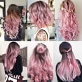 thumbnail image 4 of 22 Inch Colored Hair Extensions, Multi-colors Party HigFrifoshsights Clip in Synthetic Hair Extensions (10 PCS Light Pink), 4 of 7