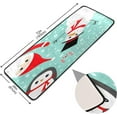 thumbnail image 2 of SKYSONIC 2X6 Feet Funny Snowman Penguin Santa Runner Rug with Rubber Backing, Merry Christmas Winter Non Slip Entryway Rug Runner Washable Soft Area Rug Carpet for Hallway Bedroom Kitchen Decor, 2 of 6