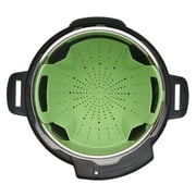 Instant Pot Steamer Basket Official Silicone Accessory, Compatible with 6-quart and 8-quart Cookers in Green