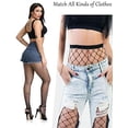 thumbnail image 3 of 8 Paires de Bas Résille pour Femmes Collants Cuisse Haute Bas Résille Taille, 3 of 6