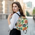 thumbnail image 6 of FORMRS Mini Backpack Purse for Women Travel Daypack Casual Shoulder Bag, White Clover Pattern, 6 of 7