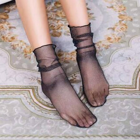 

XMMSWDLA Socks Deals Clearance Fashion Women Mesh Ladies Breathability Thin Socks Women’s Stockings