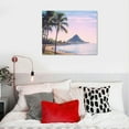 thumbnail image 4 of COMIO  Beach Wall Art Dreamy Beautiful Hawaii Sunset Landscape Picture Prints on Canvas Tropical Seascape Painting for Bathroom Decoration Gallery Wrap, 4 of 4