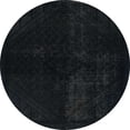 thumbnail image 1 of Ahgly Company Tapis Rond Abstrait Vert Canon pour Intérieur, 8 Pieds Rond, 1 of 6