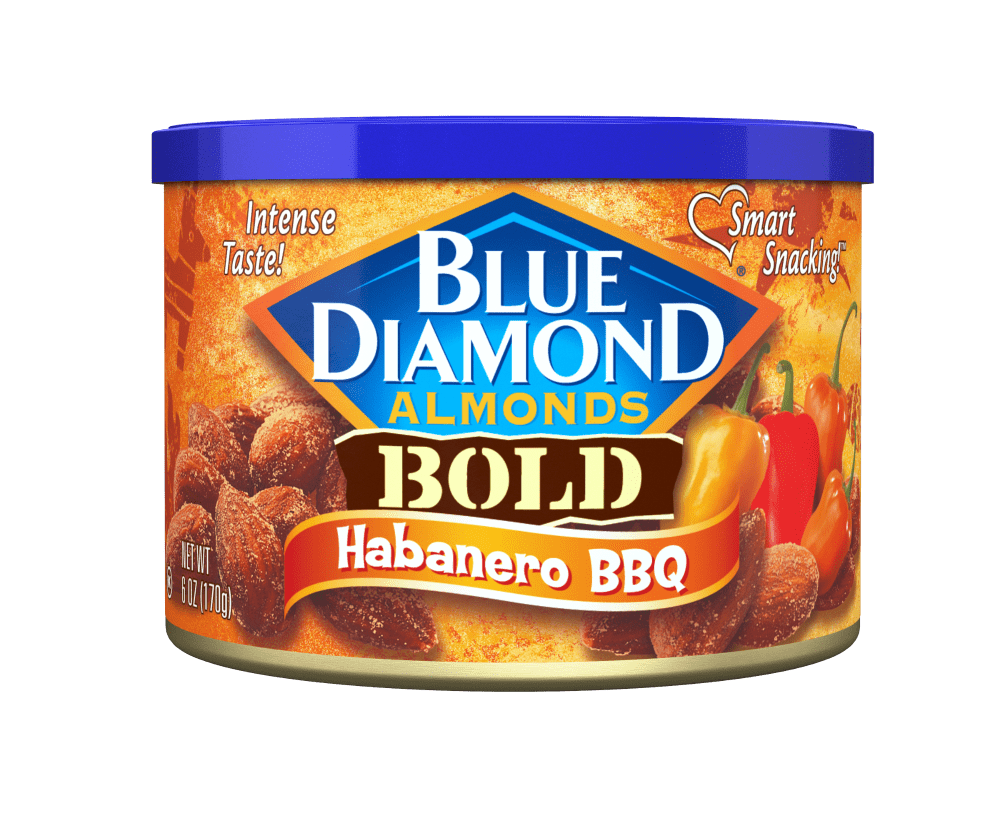 Blue Diamond Bold Habanero BBQ Almonds 6 oz - 5 Pack