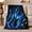 Guitar Swirl, variant on Electric Guitar with Blue Audio Wave, Dynamic Graphic Style for Guitar Lovers, Concert Energy Pattern and Birthday Gift, Cozy Flannel Blanket for Music Room and Dorm, Home Decor