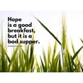 thumbnail image 2 of ArtsyQuotes 32x25 Gold Ornate Wood Framed with Double Matting Museum Art Print Titled - Francois Bacon Quote: Hope, 2 of 4