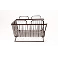 thumbnail image 3 of Spectrum Diversified Ashley Stackable Tray, Wire Basket With Raised Feet and Looped Handles Modular Stacking Bin System for Kitchen Countertop & Desk Organization, Bronze, 3 of 15