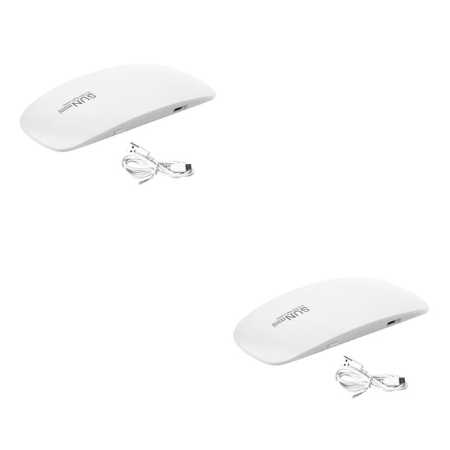Seitruly Luz de manicura USB LED Timing Lámpara de secado de esmalte 6W Lámpara de secador de arte en forma de ratón portátil Type3 NO3