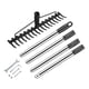 thumbnail image 3 of Bow Rake Heavy Duty Garden Rake 17 Steel Tines Metal Head Rake Tool for Loosening Soil Gathering Leaf Leveling Lawn, 3 of 5