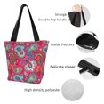 thumbnail image 3 of Tote Bag for Women, Brightly Colored Paisley Large Capacity Handbags Womens Laptop Work Beach Tote Bags, Reusable Grocery Shoulder Bags Gifts for Women Work Gym Shopping Travel, 3 of 6