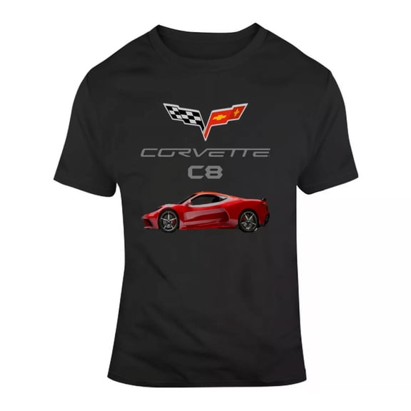 Corvette C8 New 2020 Mid Engine Side View T Shirt