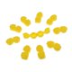 thumbnail image 1 of 10pcs / Estuches de Caja de Inferior forma forma forma con Tapa Abatible - Amarillo Macarena  Caja de la lente de contacto, 1 of 7