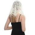 thumbnail image 5 of Mass Veil Triangle Mantilla Triangle Lace Infinity Veils Cathedral Head Covering Latin Church Veil Chapel Scarf, 5 of 5