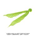 thumbnail image 4 of Unique Bargains 1 Pc Scarf Pattern Rose Neck Scarf Fluorescent Green, 4 of 5