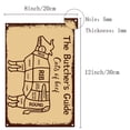 thumbnail image 5 of 1pc Butcher Guide Signs Tin Plate Cuts of Beef Butcher's Guide Cow Funny Animal Metal Sign Vintage Kitchen Plaque Retro Decorations for Family Home Restaurant Wall Decor 8x12Inch, 5 of 6