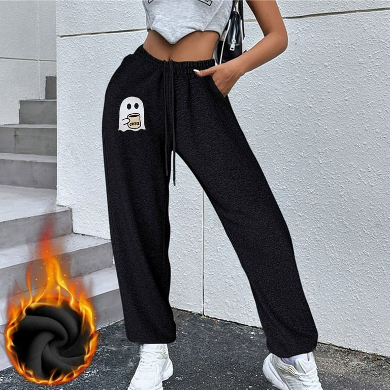 Sweatpants Women Winter Pants Thick Warm Casual Trousers Ladies