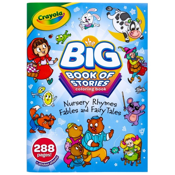 Gran Libro de Historias para Colorear Crayola, 288 Páginas, Regalo para Niños