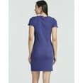 thumbnail image 4 of 3 Pack: Women's Mini Short Sleeve Ribbed Scoop Neck Casual T-Shirt Bodycon Dress, 4 of 6