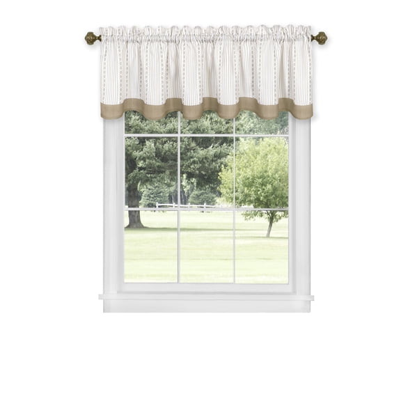 Ergode Westport Window Curtain Valance - 58x14 - Taupe