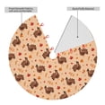 thumbnail image 2 of Lsque Turkey And Autumn Leaves Print Christmas Tree Skirt, Tree Skirt with Ties or Velcro, Perfect for Holiday Decorations, Halloween, and New Year-30", 2 of 7