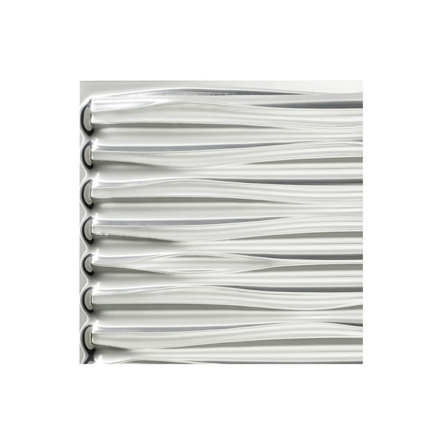 FASÄDE Easy Installation Dunes Brushed Aluminum Wall Panel Sample (12" X 12" Sample)