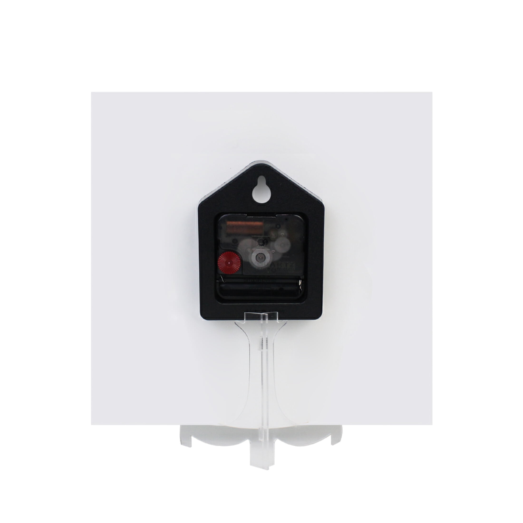 Wall Clock Square Silent Non-Ticking Art Plant Retro Battery Operated Clock 7.78 inch Home Kitchen Office Decoration