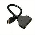 thumbnail image 1 of HDMI Splitter 1 In 2 Out, HDMI Output Splitter Adapter For Dual Monitors Male 1080P To Dual HDMI Female 1 To 2 Way HDMI Splitter Adapter Cable For HDTV HD, LED, LCD, TV, 1 of 4