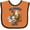 Orange and Black, variant on Inktastic Farmer Boy with Happy Farm Animals Boys or Girls Baby Bib