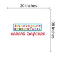 thumbnail image 3 of DAYCARE - Removable Personalized Name Lettering Art Daycare Decoration English Alphabet Multicolored Design Vinyl Wall Decal - Kids Playroom Adhesive Educational Wall Décor Sticker 20" x 8", 3 of 3