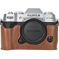 thumbnail image 1 of For Fujifilm X-T50 Retro Pu Leather Half Body Case Cover Base Bottom Opening Version Camera Bag Fuji XT50, 1 of 6